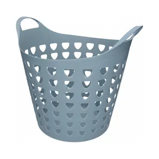 Excellent Houseware Flexibele Wasmand - 26 Liter - Kunststof - Blauw - D45 X H40 Cm
