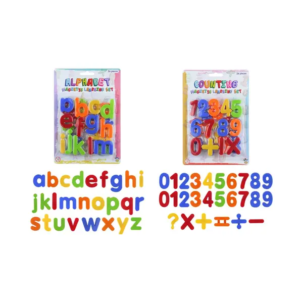1x Set Magnetische Gekleurde Alfabet Speelgoed Letters En Cijfers 52 Stuks 4 Cm thumbnail