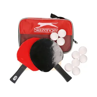 Slazenger Tafeltennis Of Ping Pong Spelen Setje Van 2 Batjes En 9x Tafeltennisballetjes En Opbergtas