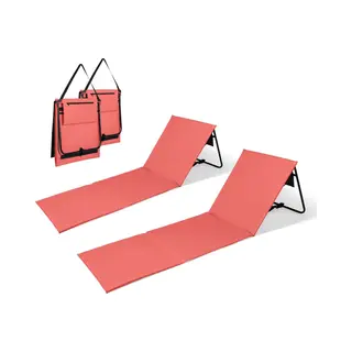 Intimo Strandmat - 2 Stuks - Oranje - 100x51x41cm