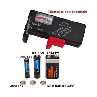 Batterijtester Digitaal - Batterijen Tester Meter Zwart - Batterij Tester Voor Alle Batterijen