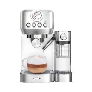 Media Evolution Espressomachine 20 Bar - Auto Melkopschuimer - Coffee Machine - Italiaanse Pomp - RvS Koffiemachines - Cook-It