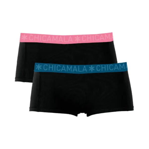 Muchachomalo Chicamala – Boxershort Meisjes – 2 Pack – Normale Lengte – Onderbroek Meisjes – Lingerie – Ondergoed – Kleding – 95% Katoen – thumbnail