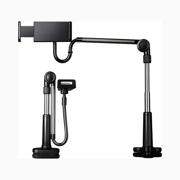 Yono Tablet Houder Bed - Flexibel - Geschikt Voor IPad - Telefoonhouder - 78cm - Zwart thumbnail