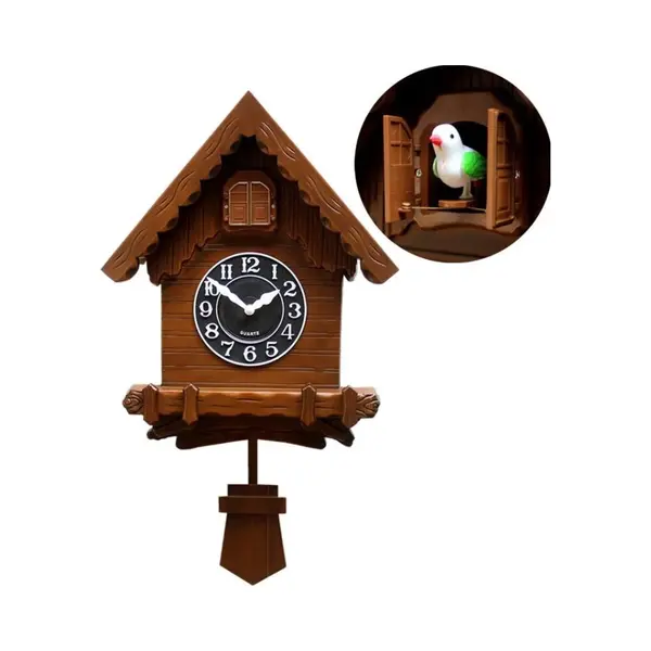 Koekoeksklok Elektrisch - Klassiek Hout Klok - Wandklok Modern thumbnail
