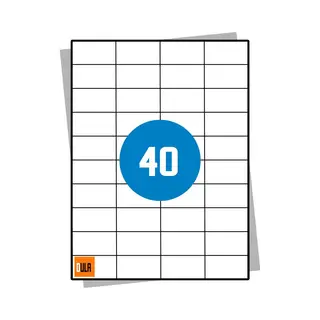 Dula Etiketten - Stickervellen A4 - 40 Stickers Per Vel - 52, 5 X 29, 7 Mm - 100 Vel