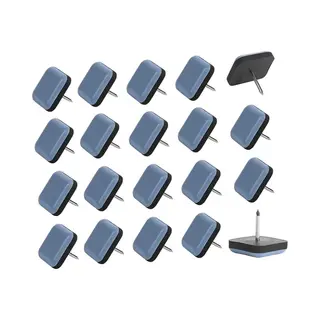 Fsw-Products - 4 Stuks - Teflon Vloerglijders Met Spijker - 25x25mm - Meubelvilt - Meubelonderzetters - Bescherming Van Vloer En Meubel - Stoelpoten -