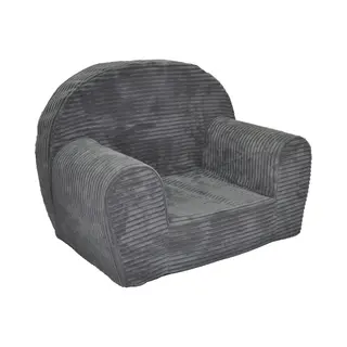Viking Choice Kinderfauteuil Lincoln - Lichtgrijs - Corduroy - Wasbare Hoes