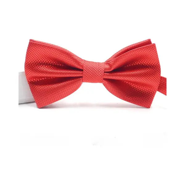 Sorprese - Vlinderdas - Kleine Ruit - Rood - Geruite Strik - Vlinderstrik - Voorgestrikt thumbnail