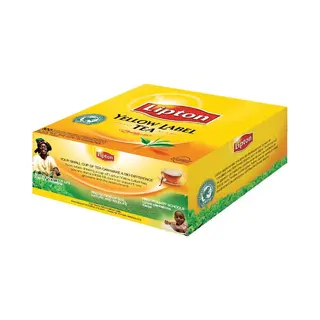 Lipton Feel Good Selection Lipton Yellow Label - 100 Theezakjes - Zwarte Thee - Grootverpakking - 1 Doos