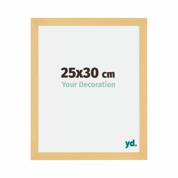 Yd. Your Decoration - Bilderrahmen 25x30 Cm - Buche Dekor - Billderrahmen Aus Mdf Mit Acrylglas - Antireflex - 25x30 Rahmen - Mura thumbnail