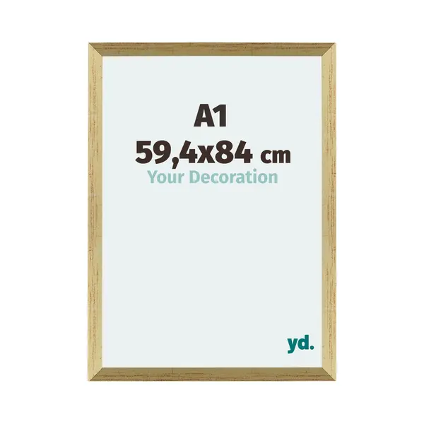 Your Decoration Fotokader A1 - 59, 4x84 Cm - Goud Glans - Mdf - Mura thumbnail