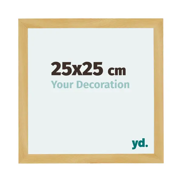 Yd. Your Decoration - Bilderrahmen 25x25 Cm - Kiefer Dekor - Billderrahmen Aus Mdf Mit Acrylglas - Antireflex - 25x25 Rahmen - Mura thumbnail
