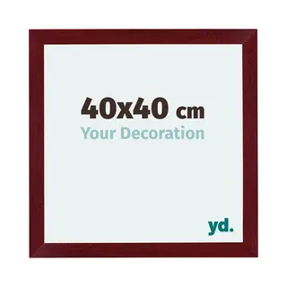 Your Decoration Fotokader 40x40 Cm - Wijnrood Geveegd - Mdf - Mura