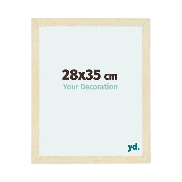 Yd. Your Decoration - Bilderrahmen 28x35 Cm - Sand Gewischt - Billderrahmen Aus Mdf Mit Acrylglas - Antireflex - 28x35 Rahmen - Mura thumbnail