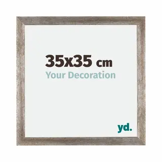 Yd. Your Decoration - Bilderrahmen 35x35 Cm - Metall Vintage - Billderrahmen Aus Mdf Mit Acrylglas - Antireflex - 35x35 Rahmen - Mura