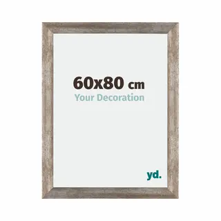 yd. Your Decoration Fotolijst 60 X 80 Cm, Mdf Fotokader Met Acrylglas, Ontspiegeld Glas, Uitstekende Kwaliteit, Metalen Vintage, Muur