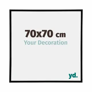 Your Decoration Fotokader 70x70 Cm - Zwart Hoogglans - Kunststof - Annecy