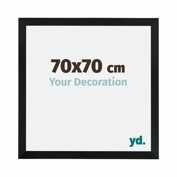 Yd. Your Decoration - Bilderrahmen 70x70 Cm - Schwarz Matt - Bilderrahmen Aus Mdf Mit Acrylglas - Antireflex - 70x70 Rahmen - Catania thumbnail