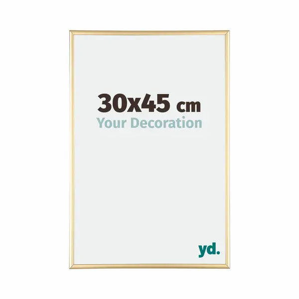 Yd. Your Decoration - Bilderrahmen 30x45 Cm - Gold - Bilderrahmen Aus Aluminium Mit Acrylglas - Antireflex - 30x45 Rahmen - Kent thumbnail