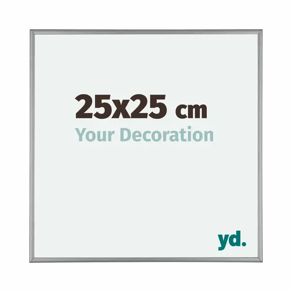 Your Decoration Fotokader 25x25 Cm - Platina - Aluminium - Kent thumbnail