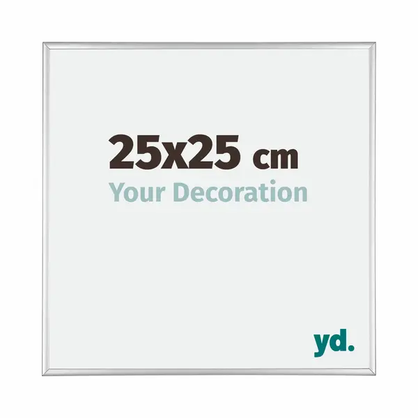 Your Decoration Fotokader 25x25 Cm - Zilver Hoogglans - Aluminium - Kent thumbnail