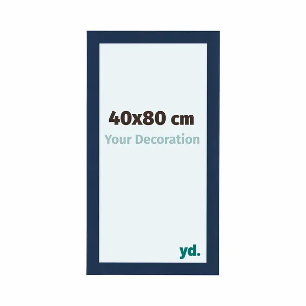 Your Decoration Fotokader 40x80 Cm - Donkerblauw Geveegd - Mdf - Como thumbnail