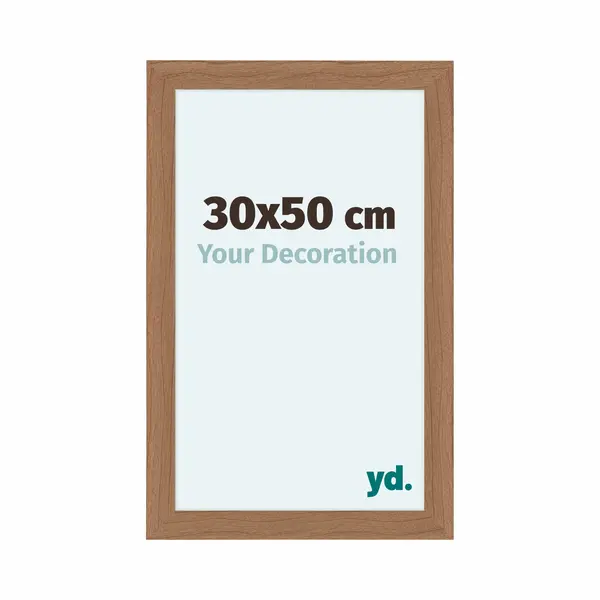 yd. Your Decoration - Fotolijst 30x50 Cm - Mdf - Notenhout Licht - Como thumbnail