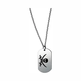 Akyol - Doodskop Ketting - Piraat - Stoerste Piraat - Gegraveerde Sleutelhanger - Verkleed - Gepersonaliseerd - Accessoires - Sleutelhanger Met Naam