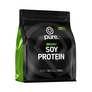 Pure. Soy Protein - Chocolade - 1000g - Hoogwaardige Soja Eiwit - 26g Eiwit Per Portie – Vegan - Plantaardig Eiwitpoeder