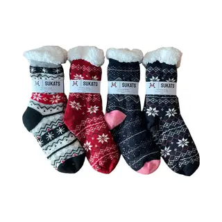 Sukats® Huissokken - Homesocks - 4 Paar - Maat 36-41 - Dames Huissokken - Antislip Sokken - Fluffy Sokken - Slofsokken - Variant 1 - Meerdere Maten
