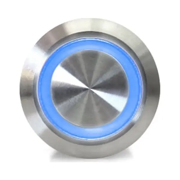 Otronic.nl Otronic® Drukknop | Aan-uit Self Lock | 5V Led Blauw | Rvs | 12mm thumbnail
