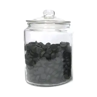 SandD-art Luxe Grote Sterke Glazen Snoeppot-koekjespot-voorraadpot (wordt Leeg Geleverd). Maat - Xl 30cm Hoog, Doorsnede 20cm Inhoud 5, 7 Liter Is Bijvoorbeeld