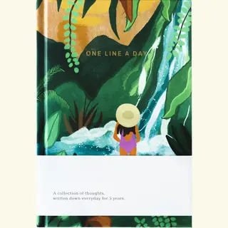A-Journal &Ink One Line A Day Dagboek - Jungle - Dagboek Voor 5 Jaar