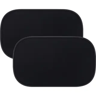 Nuvance Zonnescherm Auto Baby - Uv Protectie - Zelfklevend - Zwart (2 Stuks)