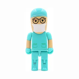 Ulticool Usb Stick Dokter 128GB High Speed (Usb 3.0) - Verpleegkundige - Verpleegster Geneeskunde Nurse Anatomie Zuster Zorg Ziekenhuis Beterschap -