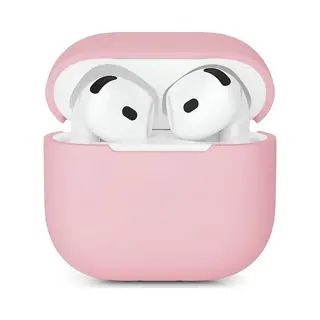 Studio Air Hoesje Geschikt Voor Airpods 4 - Schokbestendige Siliconen Case - Roze