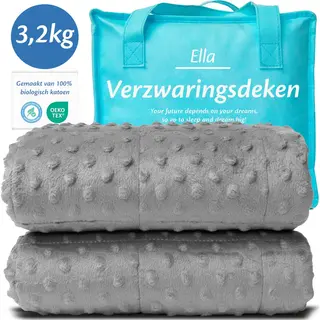 EL-Life El Life Wiegedecke Kind 3.2kg - 100 X 150cm - Wiegedecke - Oeko-Tex Baumwolle & Minky Fleece