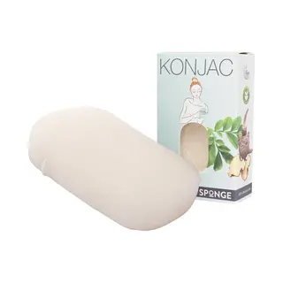 Elicious - Konjac Spons - Extra Dikke Badspons - Hydraterend - Zuiver - Gevoelige Huid - Douche - Badkuip - Natuurlijk - Plasticvrij - Veganistisch