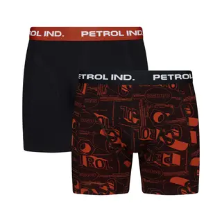 Petrol Industries - Heren 2-pack Boxershorts Speedway - Zwart - Maat S