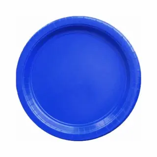 Kartonnen Bordjes Donker Blauw 23 Cm 40 Stuks - Wegwerp Borden - Feest/verjaardag/Bbq Borden