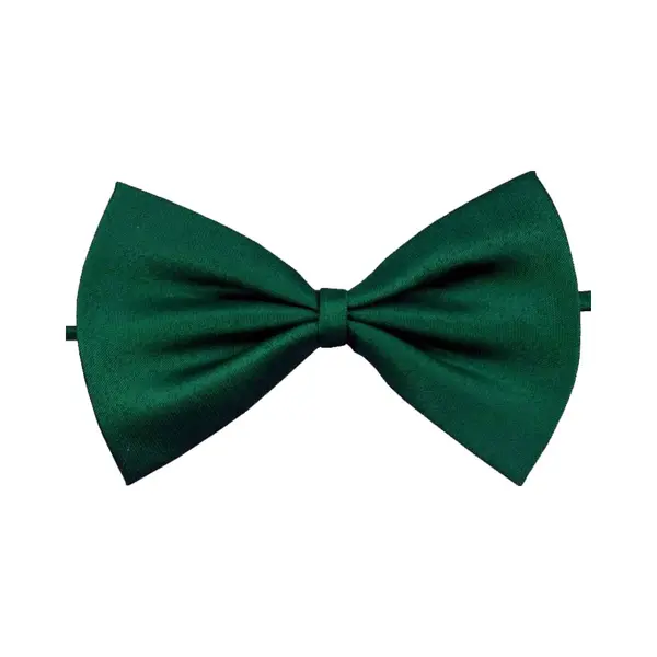 Fako Fashion - Kinder Vlinderstrik - Vlinderdas - Kinderstrik - Strik - Basic - 10cm - Donkergroen thumbnail