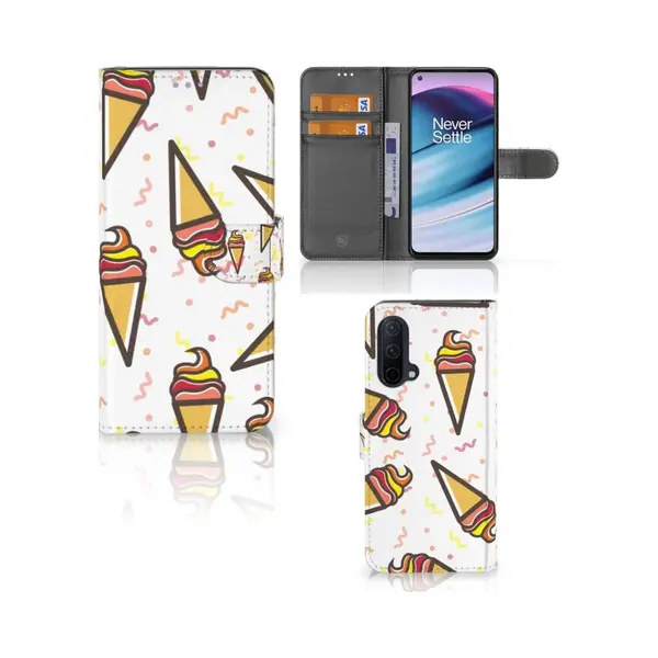 B2Ctelecom OnePlus Nord Ce 5G Book Cover Icecream thumbnail