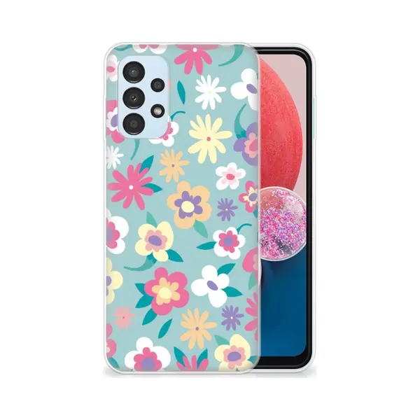 B2Ctelecom Samsung Galaxy A13 4G Tpu Case Flower Power thumbnail