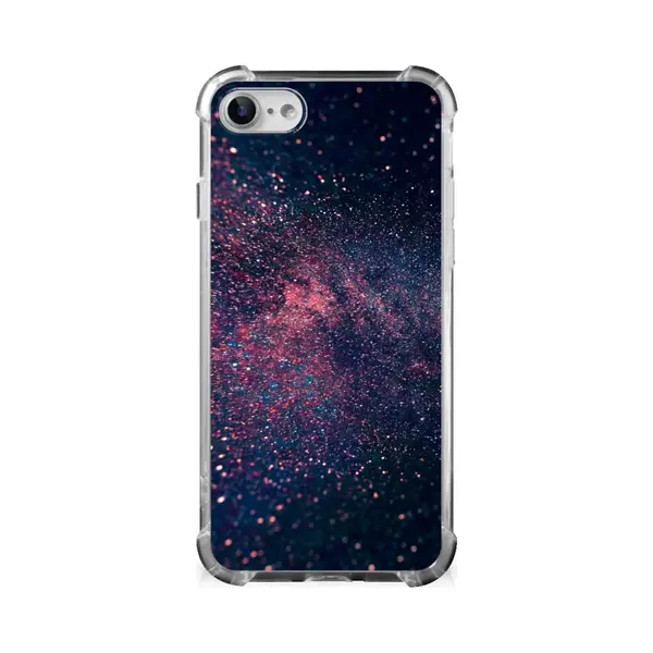 B2Ctelecom Back Cover Voor IPhone Se 2022/2020 | IPhone 8/7 Shockproof Case Stars thumbnail