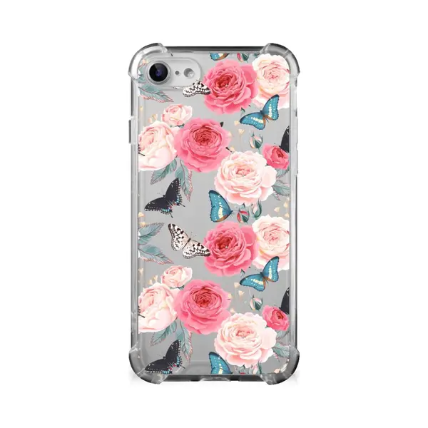 B2Ctelecom IPhone Se 2022/2020 | IPhone 8/7 Case Butterfly Roses thumbnail