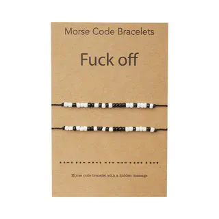 Bixorp Friends Vriendschapsarmbandjes Voor 2 Met Morse Code Geheim Bericht - Bff ArmbandMeisjes - Best Friends Armband Vriendschap Cadeau Voor Twee
