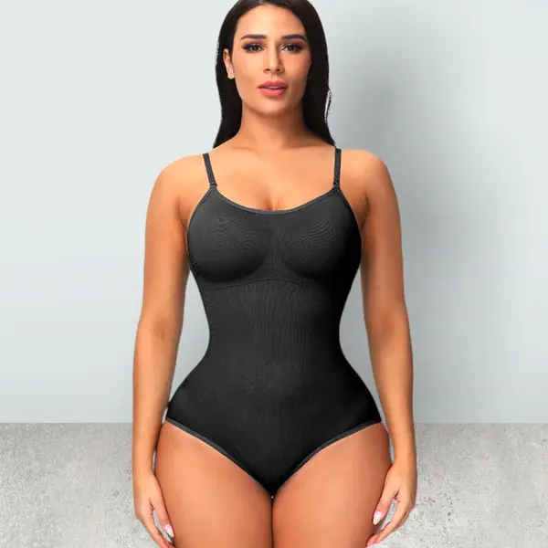 Wow Peach - Slimming Seamless Bodysuit - Shapewear - Body Shaper - Shape Waist & Breast - Slip - Premium - Zwart - Xxx-Large thumbnail