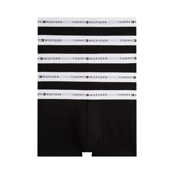 Tommy Hilfiger Herren Boxershorts Trunks Unterwäsche, Mehrfarbig (Black/Black/Black/Black/Black), S thumbnail
