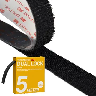 3M Dual Lock – 5 Meter – Heavy Duty Klittenband Zelfklevend – Dubbelzijdig Velcro Tape - Zwart - SJ3550CF